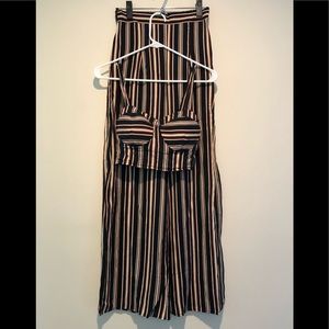 Pants set.  Wide leg, bra crop top by Live to be Spoiled.  Size XS.